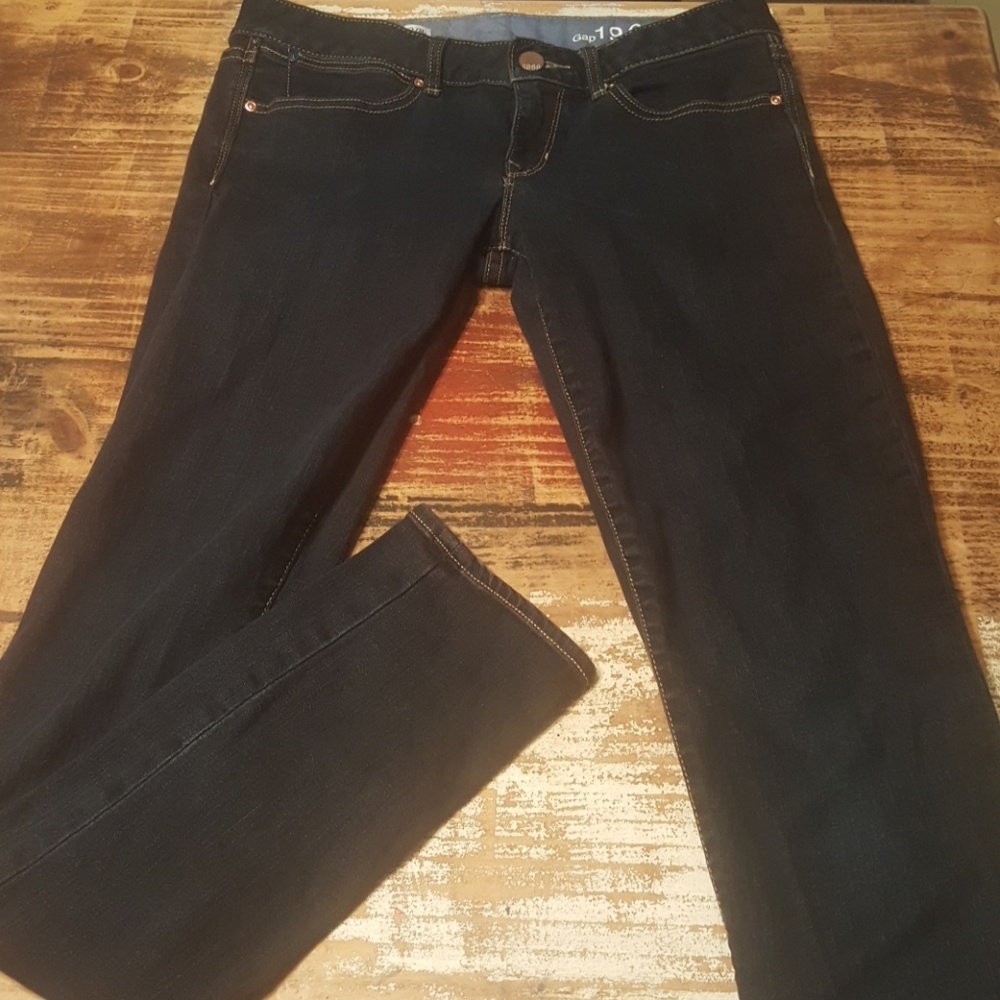 Gap 29/8long always skinny dark Jean womans